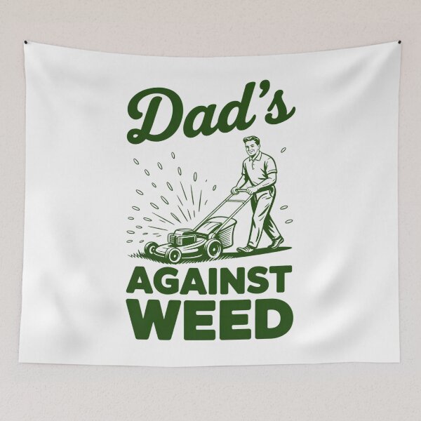Item preview, Dads Against Weed Garden Dad Lawn Mower Care Father Day designed and sold by HellD3vil-Art.