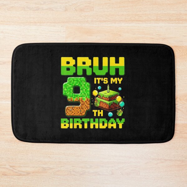 Item preview, Bruh It’s My 9th Birthday Pixel Gamer Style  designed and sold by FGTV2021.