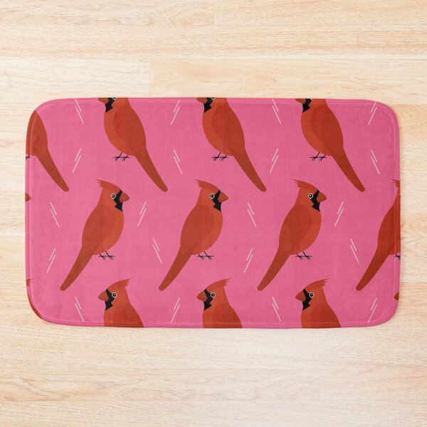 Item preview, Red cardinals on pink designed and sold by reneesillus.