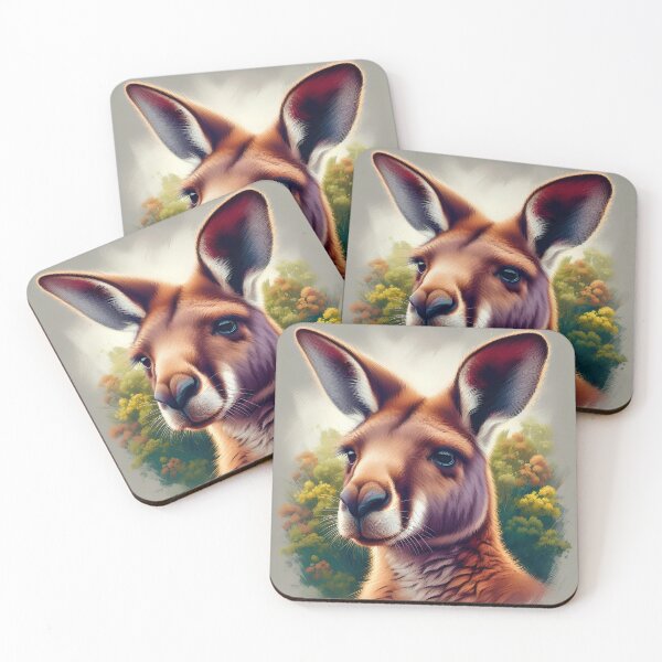 Item preview, Kangaroo portrait designed and sold by Artillenium.