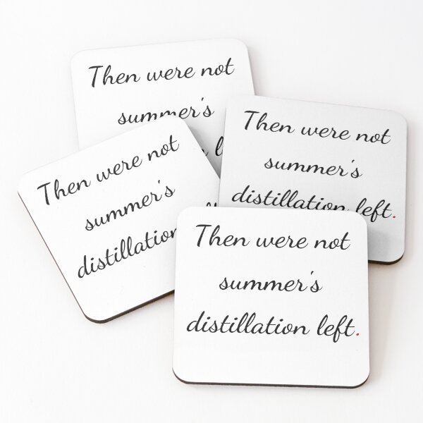 Item preview, "Then were not summer's distillation left" - handwriting black designed and sold by ariksworld.