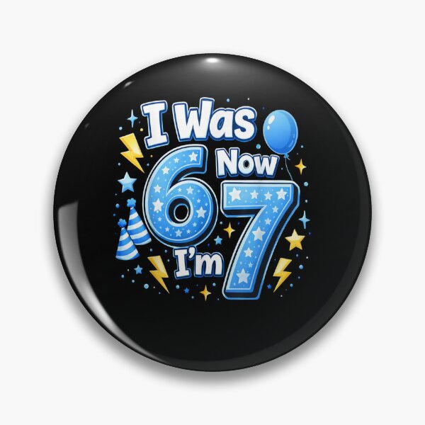 Item preview, 6 7 Birthday Boy 7 Years Old I was 6 Now I'm 7 67 Meme Kids designed and sold by MatherFisher.