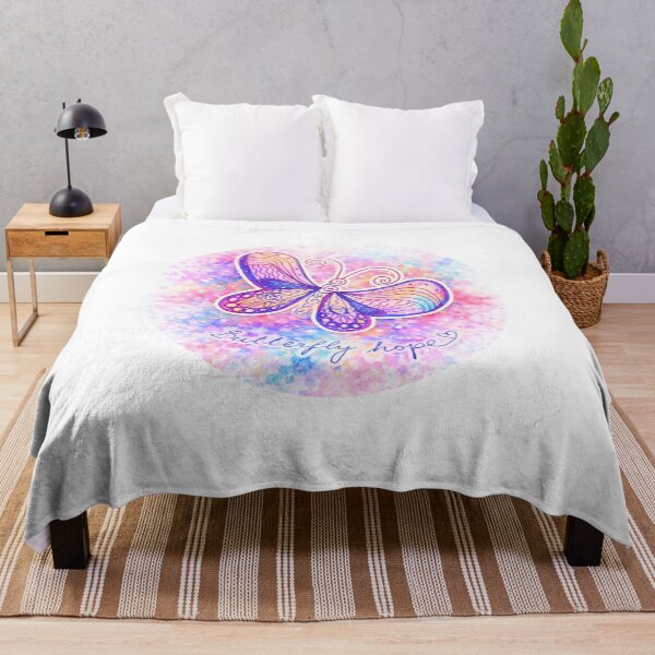 Item preview, Butterfly Hope Watercolor Art – Colorful Positive Illustration designed and sold by GusiaTreasures.