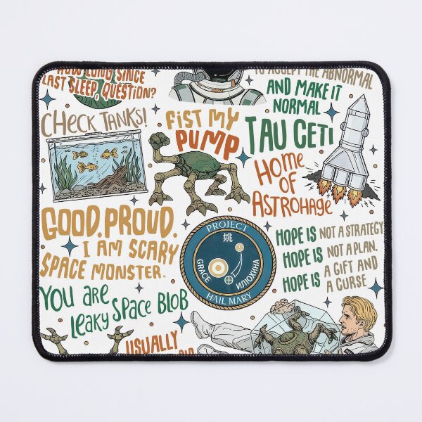 Item preview, Project Hail Mary Grumpy Rocky Quote designed and sold by HappyHedgeTees.