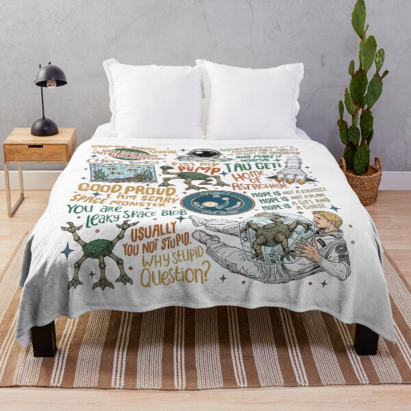 Item preview, Project Hail Mary Grumpy Rocky Quote designed and sold by HappyHedgeTees.
