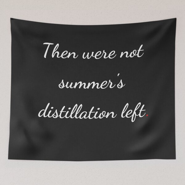 Item preview, "Then were not summer's distillation left" - handwriting white designed and sold by ariksworld.