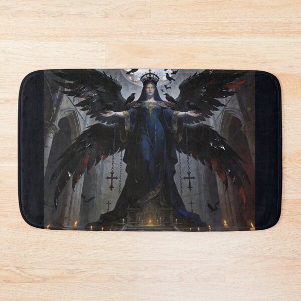 Item preview, Mother Mary Bird of Prey — Dark Gothic Cathedral Art designed and sold by GeoWhimsy Studio.