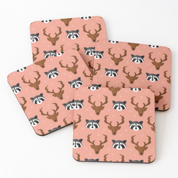 Item preview, Forest animals on pink designed and sold by reneesillus.