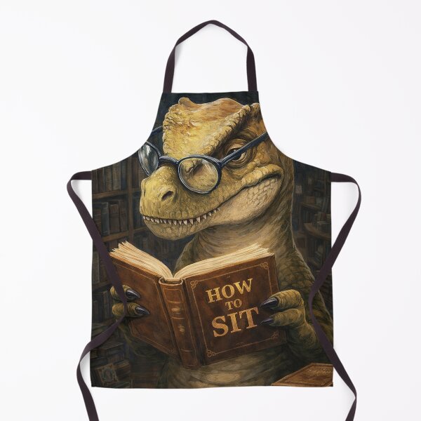 Item preview, Dino reading Book designed and sold by LuluLeb.