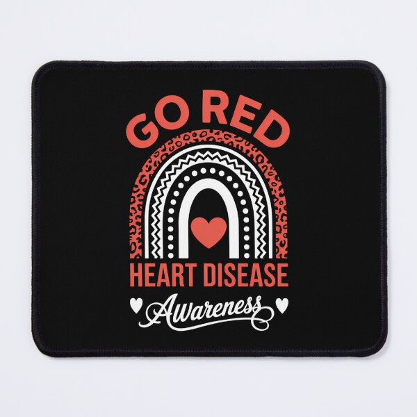 Item preview, Go Red Heart Disease Awareness Bleached Rainbow designed and sold by IdunayaStore.