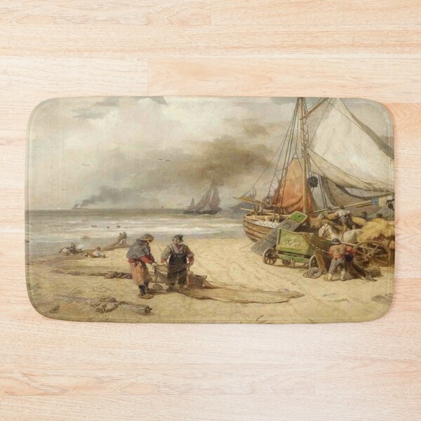 Item preview, Fisherman on the beach designed and sold by SharonTheFirst.