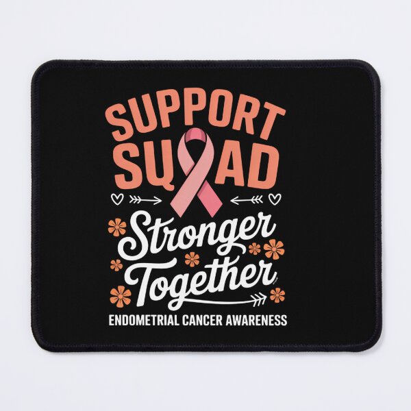 Item preview, Groovy Support Squad Peach Ribbon Endometrial Cancer designed and sold by HellD3vil-Art.