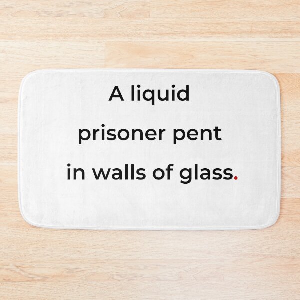Item preview, "A liquid prisoner pent in walls of glass" - print black designed and sold by ariksworld.