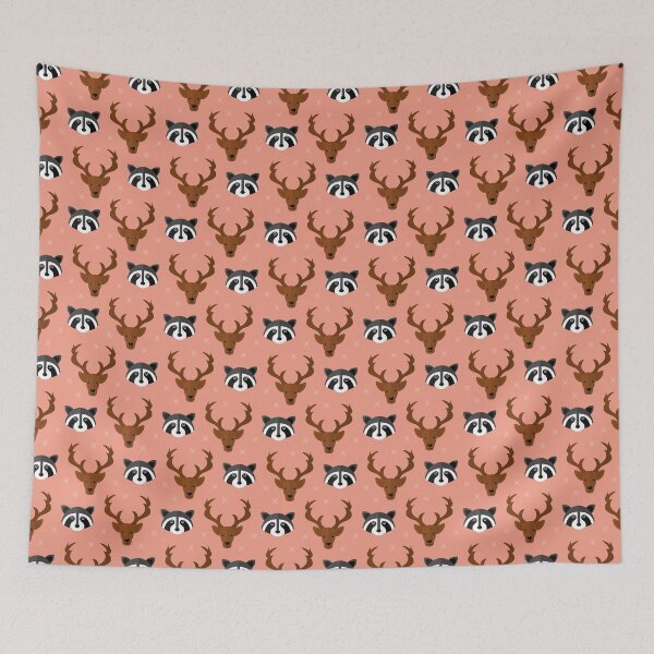 Item preview, Forest animals on pink designed and sold by reneesillus.