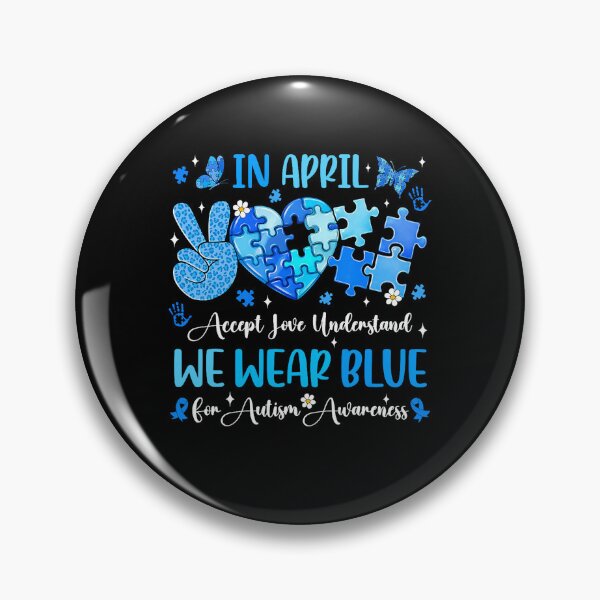 Item preview, Inclusive Autism Awareness Theme In April We Wear Blue Community designed and sold by DeJuasLincoln.