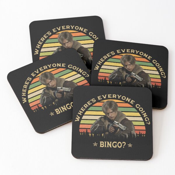 Item preview, Vintage Resident Evil Leon Kennedy Bingo designed and sold by HappyHedgeTees.