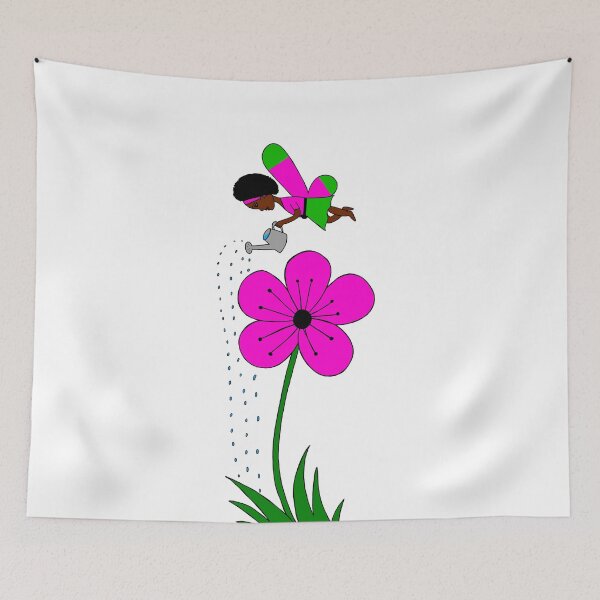 Item preview, Fairy Watering a Garden designed and sold by Aunty Riah Studios.