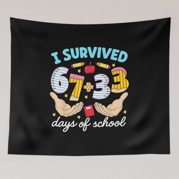 Item preview, I Survived 67 + 33 Days of School Teacher Theme Design designed and sold by gladysenglish.