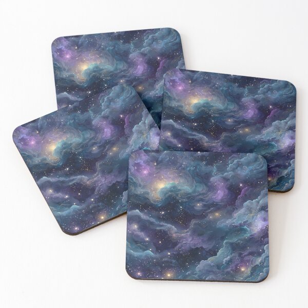 Item preview, Cosmic Galaxy Pattern – Starry Night Sky Seamless Design designed and sold by OpenDreamArts.