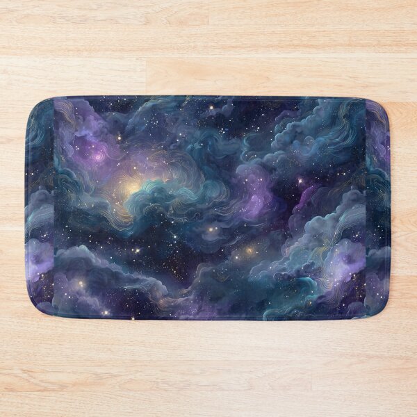 Item preview, Cosmic Galaxy Pattern – Starry Night Sky Seamless Design designed and sold by OpenDreamArts.