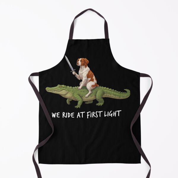 Item preview, We Ride at First Light Funny Brittany Crocodile Dog Lover designed and sold by TerryConnells.