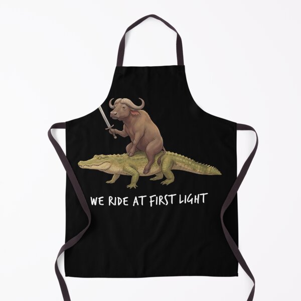 Item preview, We Ride at First Light Funny Buffalo Crocodile Animal Lover designed and sold by TerryConnells.