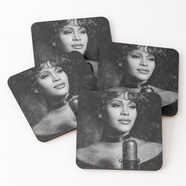 Item preview, Whitney Houston Black and white Ode to A Timeless Godess designed and sold by LuluLeb.