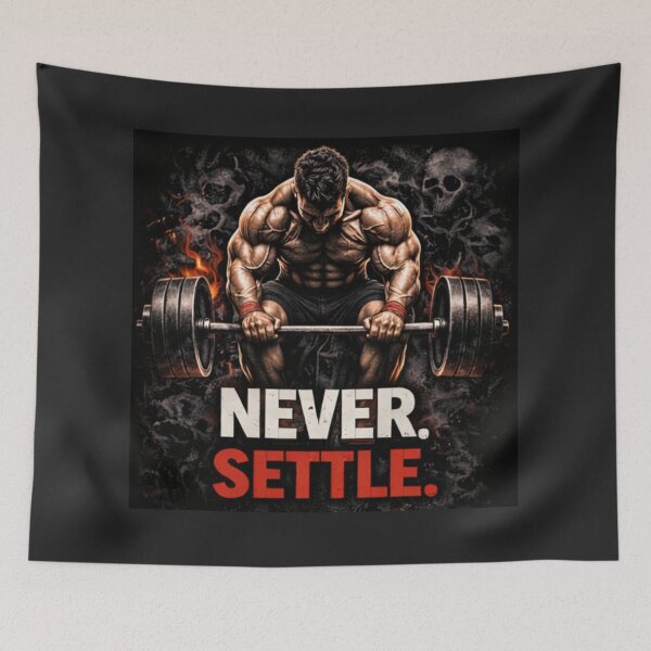 Item preview, NEVER SETTLE designed and sold by SilentRep.