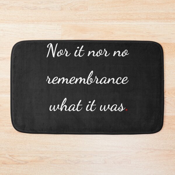 Item preview, "Nor it nor no remembrance what it was" - handwriting white designed and sold by ariksworld.