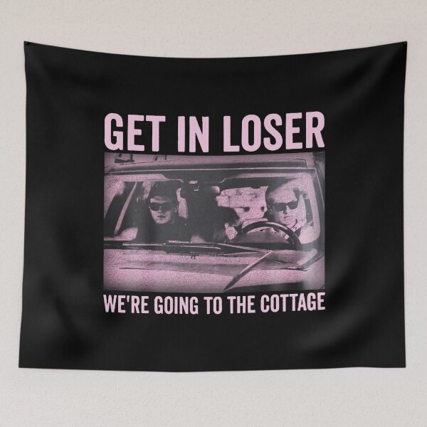 Item preview, Vintage Get In Loser We're Going To The Cottage ,Heated Rivalry Pink  designed and sold by GallegosLandin.