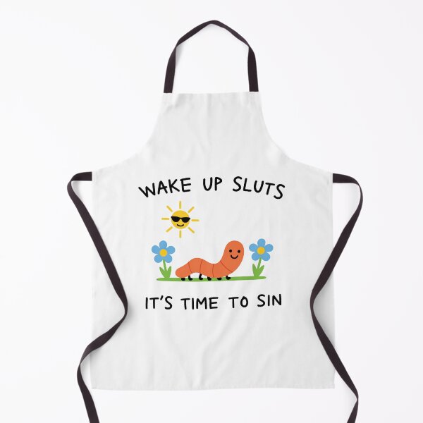 Item preview, Wake Up Slu*s It's Time To Sin Trendy Worm Meme 2 designed and sold by Kovav.