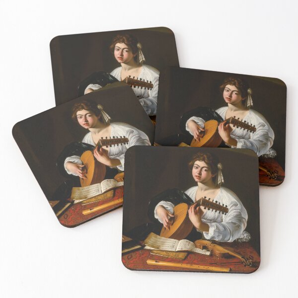 Item preview, Caravaggio Lute Player Baroque Music Painting Fine Art designed and sold by TheSoulOfArt.