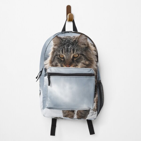 Item preview, Maine Coon Cat Walking Through Fresh Mountain Snow designed and sold by Jaani-T.