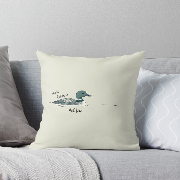 Item preview, Stupid Canadian Wolf Bird Funny Loon for Hockey Fans LGBT Game Day Hockey Romance designed and sold by Kovav.