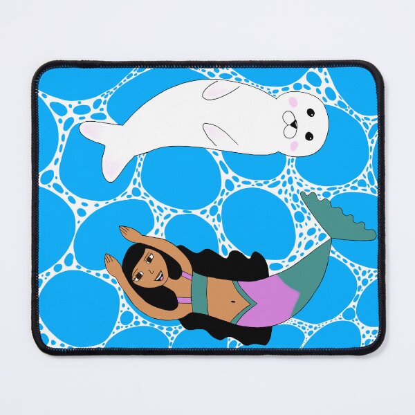 Item preview, Mermaid and Harp Seal designed and sold by Aunty Riah Studios.