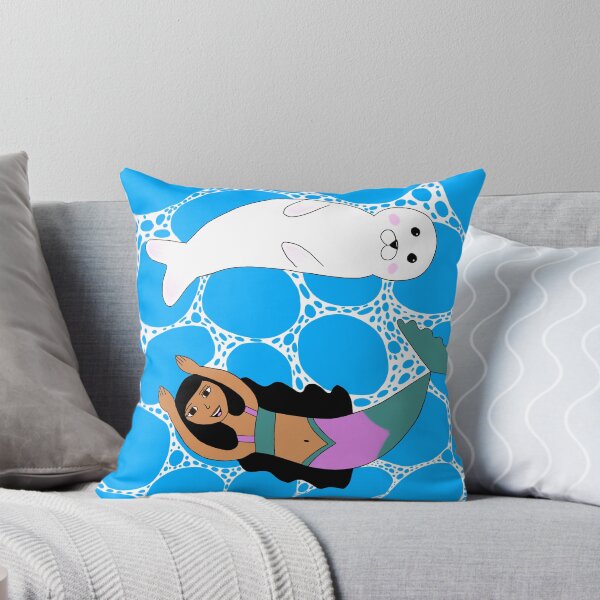 Item preview, Mermaid and Harp Seal  designed and sold by Aunty Riah Studios.