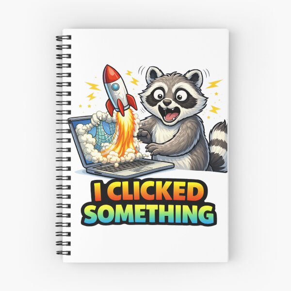 Item preview, I Clicked Something Funny Tech Mistake Raccoon Meme designed and sold by the-dovlat.