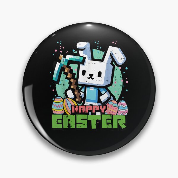 Item preview, Happy Easter Bunny Pixel Game Gaming Gamer Boys Kids Men designed and sold by MatherFisher.