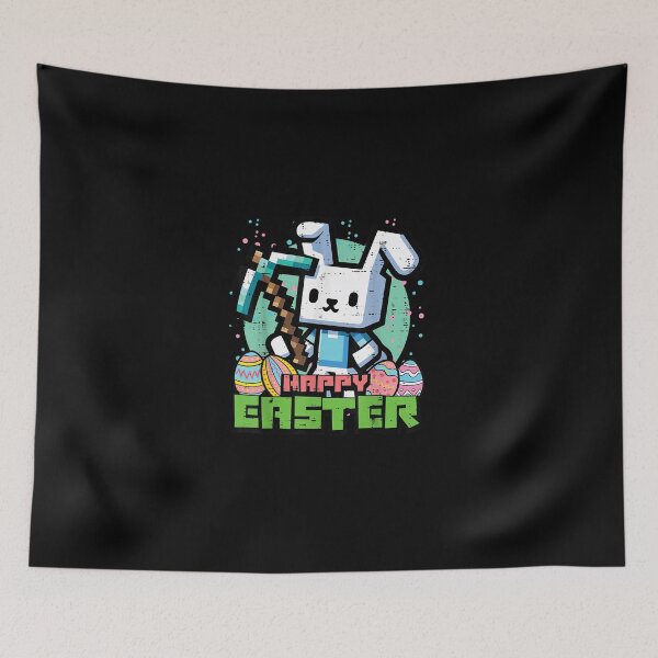Item preview, Happy Easter Bunny Pixel Game Gaming Gamer Boys Kids Men designed and sold by MatherFisher.