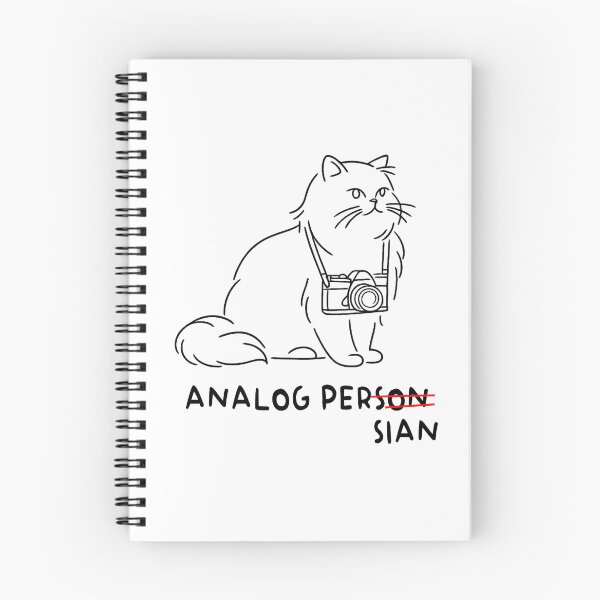 Item preview, Analog Persian Cat Photographer Minimalist Line Art designed and sold by After-Static.