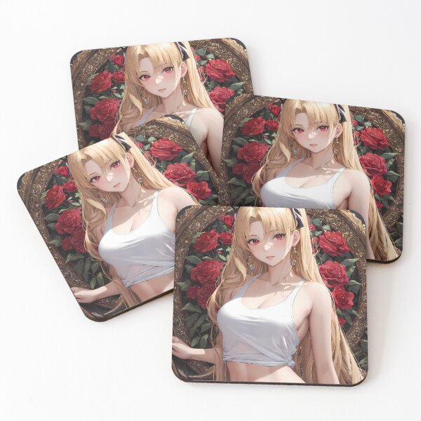 Item preview, Serene Space Ereshkigal Fate Grand Order Anime Girl Waifu White Rose Fantasy designed and sold by 108Recordings.
