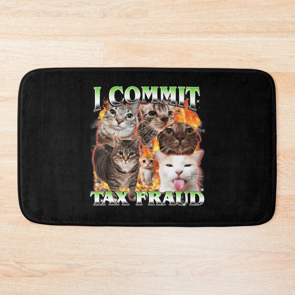 Item preview, I Commit Tax Fraud Funny Cat Meme Chaotic  designed and sold by tadmercado.