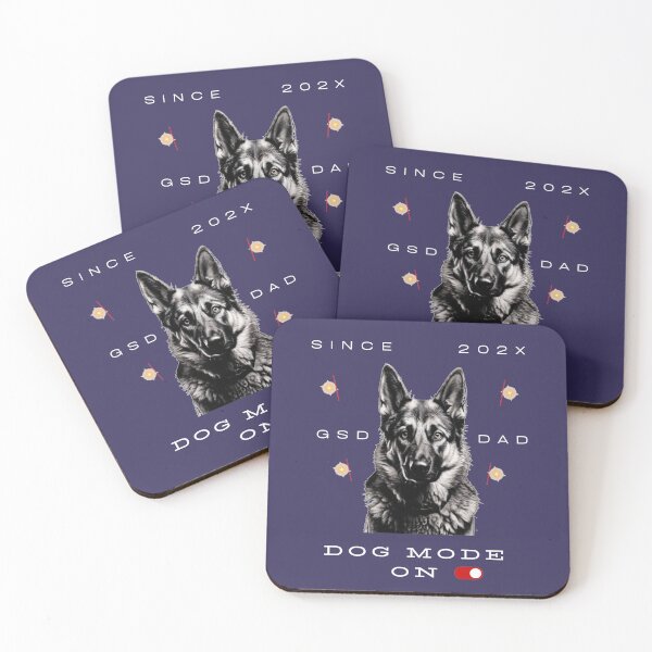 Item preview, German Shepherd Dad Since 202X – GSD Dad Dog Mode On –  Dog Lover Design designed and sold by InkWaveX.