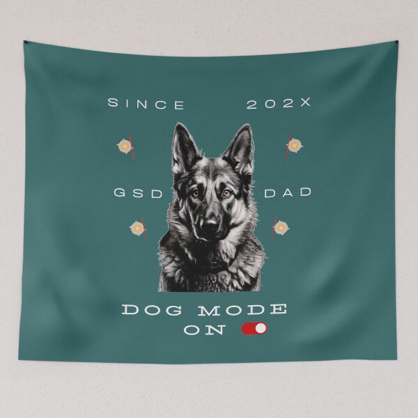 Item preview, German Shepherd Dad Since 202X – GSD Dad Dog Mode On –  Dog Lover Design designed and sold by InkWaveX.