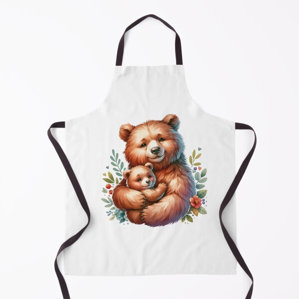 Item preview, Heartwarming Bear Mother and Cub Illustration designed and sold by KrisGraphic45.