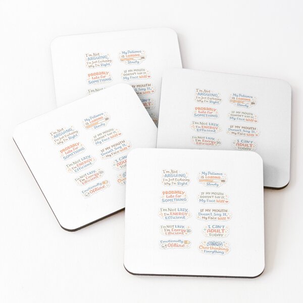 Item preview, Sarcastic Mood Sticker Pack – Funny Quotes Collection designed and sold by waghrahul9975.