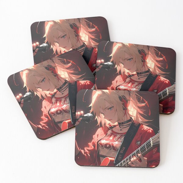 Item preview, Passionate Mordred Fate Grand Order Red Saber Rock Concert Anime Girl Waifu Energy designed and sold by 108Recordings.