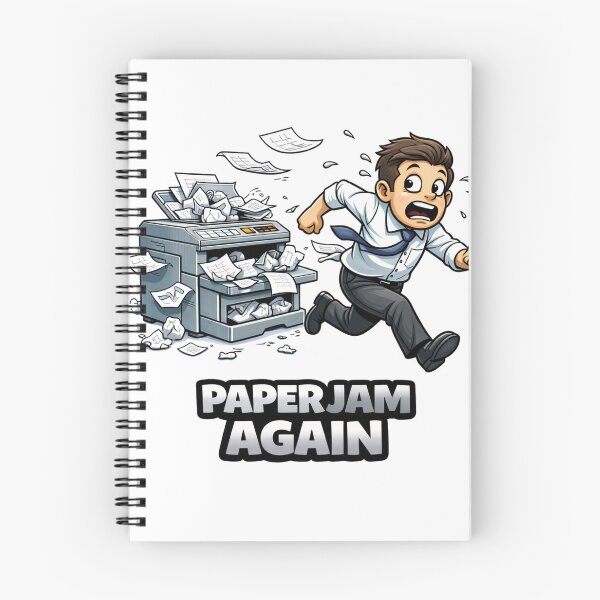 Item preview, Paper Jam Again Funny Office Printer Chaos Meme designed and sold by the-dovlat.