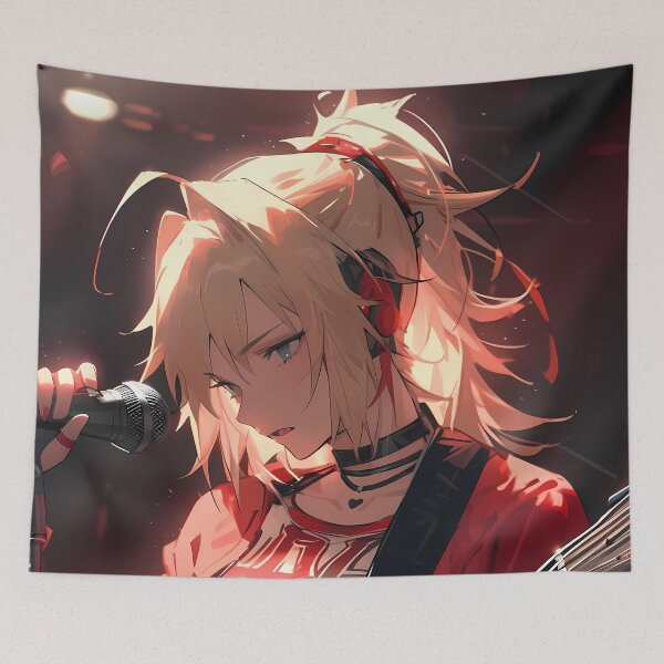 Item preview, Passionate Mordred Fate Grand Order Red Saber Rock Concert Anime Girl Waifu Energy designed and sold by 108Recordings.