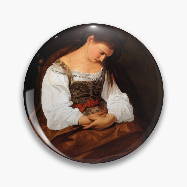 Item preview, Caravaggio Penitent Magdalene Baroque Religious Painting Fine Art designed and sold by TheSoulOfArt.